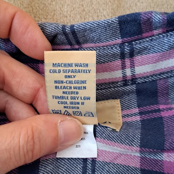 LARGE Flannel plaid button down tops, bundle of 3 - Picture 2 of 16